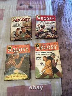 10 Argosy Magazines 1930's Great Covers