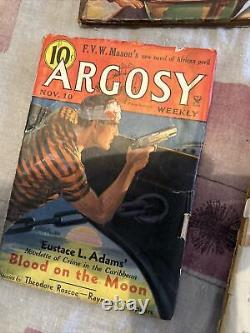 10 Argosy Magazines 1930's Great Covers
