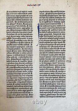 1455 Gutenberg Bible COMPLETE Book of Haggai RARE World's First Printed Book
