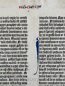 1455 Gutenberg Bible COMPLETE Book of Haggai RARE World's First Printed Book