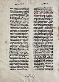 1455 Gutenberg Bible COMPLETE Book of Haggai RARE World's First Printed Book