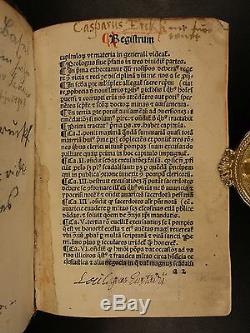 1492 Bernardus Silvestris + Bernard of Clairvaux Incunable Medieval Manuscript