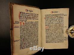 1492 Bernardus Silvestris + Bernard of Clairvaux Incunable Medieval Manuscript