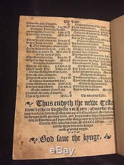 1538 William Tyndale FIRST EDITION New Testament COMPLETE Rare BIBLE