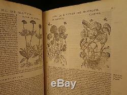 1579 Mattioli HERBAL Illustrated Botany Materia Medica Medicine Dioscorides