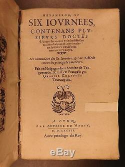 1582 1ed Torquemada Hexameron Demonology Exorcisms Poltergeists Occult Fairies