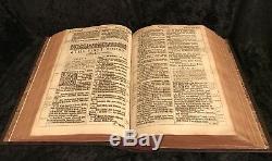 1611 FIRST ED GREAT SHE Authorized KING JAMES BIBLE Ornate Binding COMPLETE Rare