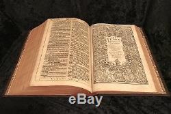 1611 FIRST ED GREAT SHE Authorized KING JAMES BIBLE Ornate Binding COMPLETE Rare