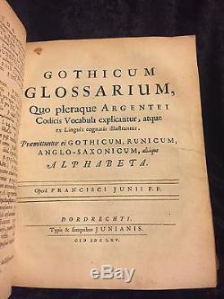 1665 FIRST EDITION Gothic BIBLE Anglo-Saxon RARE Old English TEUTONIC KJV