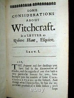 1668 Witchcraft Glanvill Occult Devil Satan Magic Ghost Demon Bible Sorcery Sex