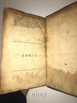 1684 Book Of Common Prayer Discourses. First Edition Bible Rare