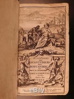 1686 1ed Buccaneers in America Pirates of Caribbean Exquemelin Illustrated