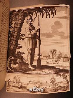 1686 1ed Buccaneers in America Pirates of Caribbean Exquemelin Illustrated