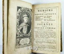 1697 CHINA Journey Illustrated Antique Travel Book RARE First Edition Le Compte