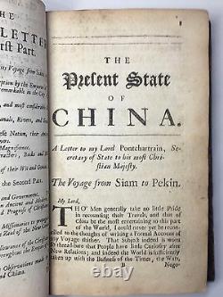 1697 CHINA Journey Illustrated Antique Travel Book RARE First Edition Le Compte