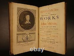 1698 1st ed Works John MILTON British History English FOLIO Cromwell ENGLAND