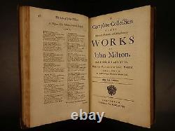 1698 1st ed Works John MILTON British History English FOLIO Cromwell ENGLAND