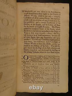 1698 1st ed Works John MILTON British History English FOLIO Cromwell ENGLAND