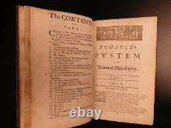 1723 1st ed ENGLISH Physics Isaac NEWTON Illustrated Optics by Rohault & Clarke