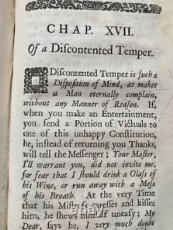 1725 Moral Characters of Theophrastus Henry Gally Leather First Edition