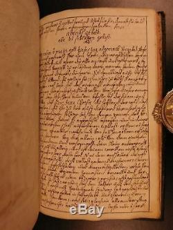 1751 BEAUTIFUL Handwritten Manuscript German Bible Psalms Prayers ARTWORK