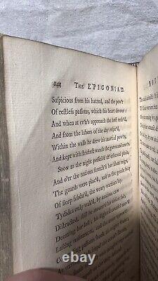 1757 SCARCE THE EPIGONIAD A POEM IN NINE BOOKS William Wilkie 1ST EDITION