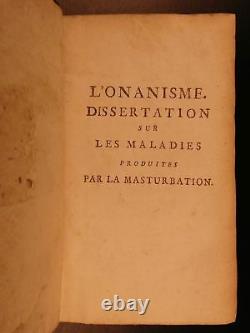 1769 Tissot Horrors of Masturbation Medicine Swiss Sexuality Onanism Coitus