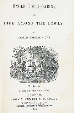 1852 UNCLE TOM'S CABIN Black Slavery 1ST EDITION Americana HARRIET BEECHER STOWE