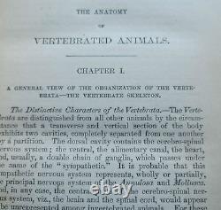 1872 ANATOMY OF VERTEBRATED ANIMALS THOMAS H. HUXLEY Original First Edition