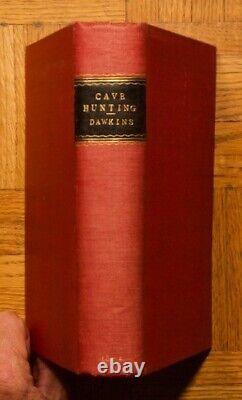 1874 1st edition HC, Cave Hunting by W. Boyd Dawkins Macmillan & Co