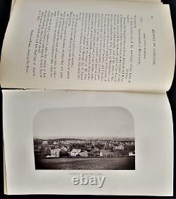 1878 antique GARDNER MA HISTORY w Fold Out Map worcester county ma HERRICK