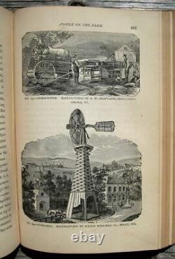 1880 ANTIQUE FARM GUIDE House Barn Horse Cow Bees Plow Tools VICTORIAN BINDING