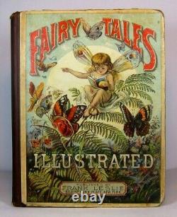 1883 VICTORIAN FAIRY TALES ILLUSTRATED Antique FANTASY Magic WITCH Elf RARE BOOK