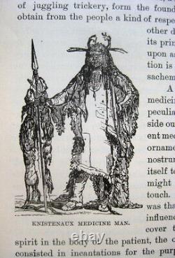 1888 American Indian Native History Tribes Culture War Weapons Antique Pictorial