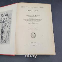 1896 1st Edition Personal Recollections of Joan of Arc by Mark Twain Illustrated