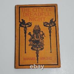 1899 1st Edition Kipling Rudyard The City of Dreadful Night Hardcover Book HC