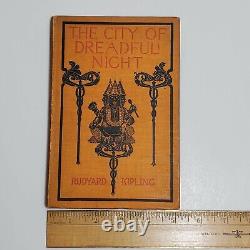 1899 1st Edition Kipling Rudyard The City of Dreadful Night Hardcover Book HC