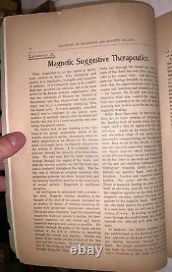 1900, 1st, PHILOSOPHY OF SUGGESTIVE & MAGNETIC HEALING, BASHORE, OCCULT, MEDICAL