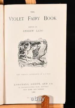 1901 The Violet Fairy Book First Edition Anthology Andrew Lang Children's Illus