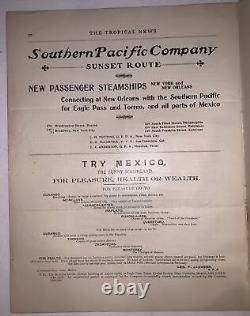 1904, 2 Issues The Tropical News, Agricultural & Industrial Progress, Countries