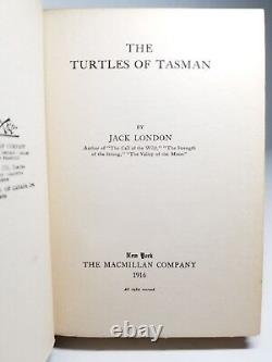 1916 Jack London First Edition Turtles of Tasman Handsome Copy Sept 1st Print