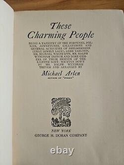 1924 Signed First Edition These Charming People Michael Arlen