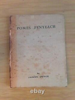 1927, Pomes Penyeach, First Edition, James Joyce