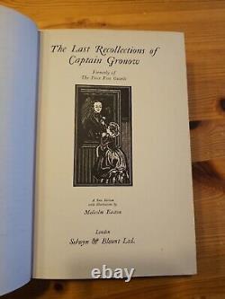 1934 First Edition The Last Recollections Of Captain Gronow