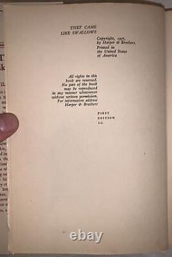 1937, FIRST EDITION, THEY CAME LIKE SWALLOWS, by WILLIAM MAXWELL