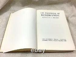 1937 Rare First Edition Book The Paintings of Rembrandt Illustrated Art History