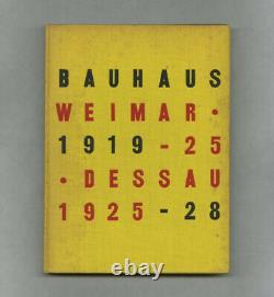 1938 Herbert Bayer + Walter Gropius BAUHAUS 1919-1928 the MoMA 1st edition with DJ