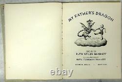 1948 My Fathers Dragon Ruth Stiles Gannett Signed 1st Edition Illustrated Rare
