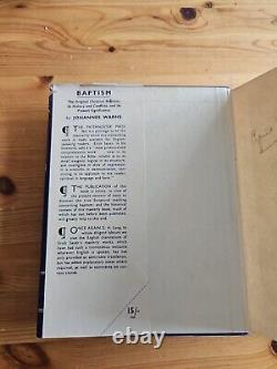 1957 First Edition Baptism Johannes Warns