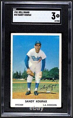 1961 Bell Brand Sandy Koufax #32 SGC 3